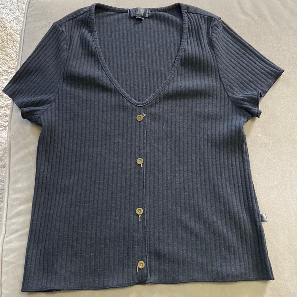 Black NYTT Cotton Shortsleeve Shirt, S